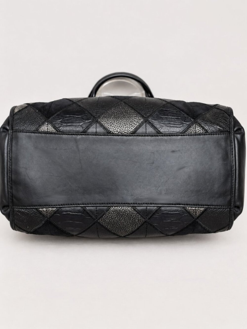 Coach Phoebe Patchwork Leather Shoulder Bag F55535 Black - Picture 12 of 14